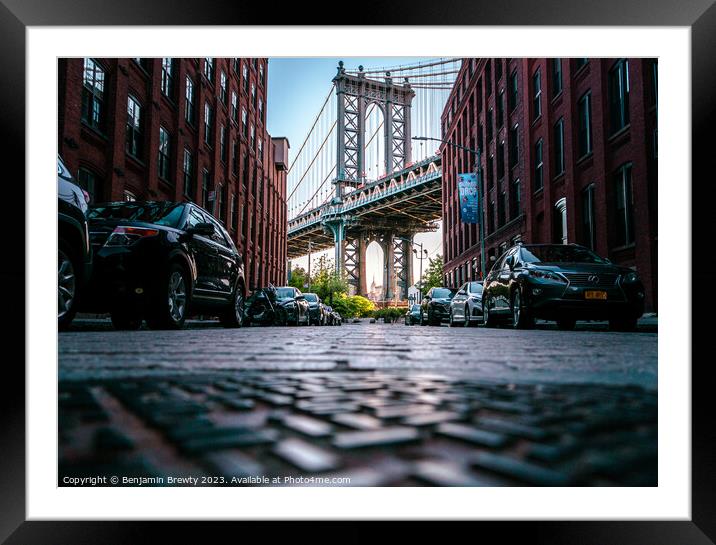 DUMBO  Framed Mounted Print by Benjamin Brewty