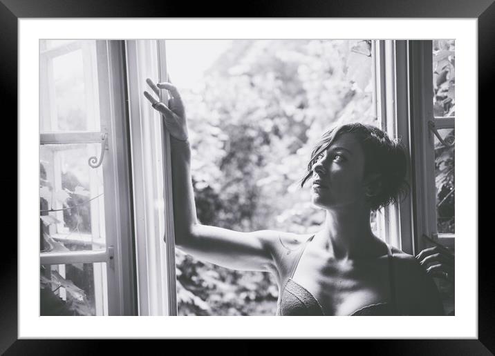BB Montague - Time Stands Still - Art Nude and Erotic Imagery 009 Framed Mounted Print by Henry Clayton