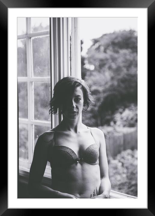 BB Montague - Time Stands Still - Art Nude and Erotic Imagery 010 Framed Mounted Print by Henry Clayton