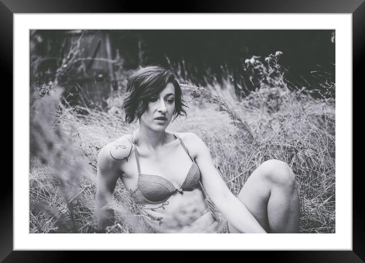 BB Montague - Time Stands Still - Art Nude and Erotic Imagery 014 Framed Mounted Print by Henry Clayton