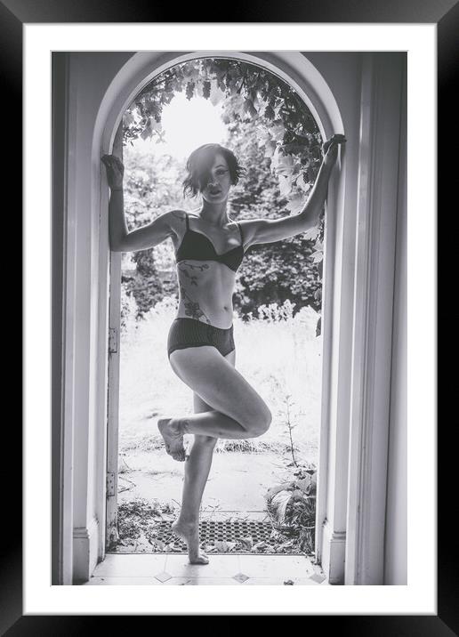 BB Montague - Time Stands Still - Art Nude and Erotic Imagery 019 Framed Mounted Print by Henry Clayton