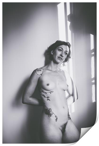 BB Montague - Time Stands Still - Art Nude and Erotic Imagery 025 Print by Henry Clayton