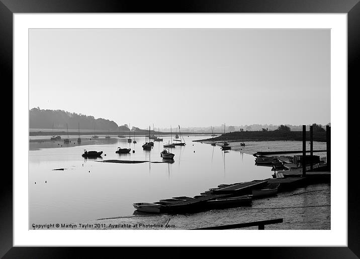 River Deben Framed Mounted Print by Martyn Taylor