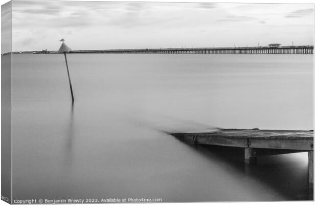 Southend-On-Sea Long Exposure  Canvas Print by Benjamin Brewty