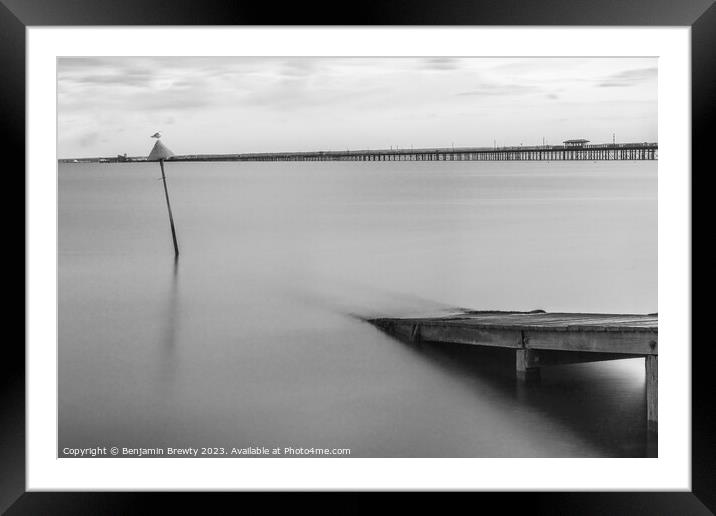 Southend-On-Sea Long Exposure  Framed Mounted Print by Benjamin Brewty