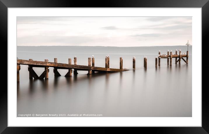 Southend-On-Sea Long Exposure  Framed Mounted Print by Benjamin Brewty