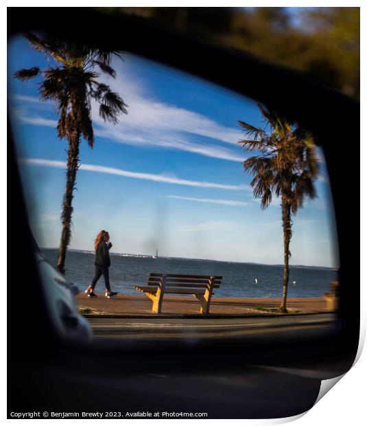 Mirrored Street Shot  Print by Benjamin Brewty