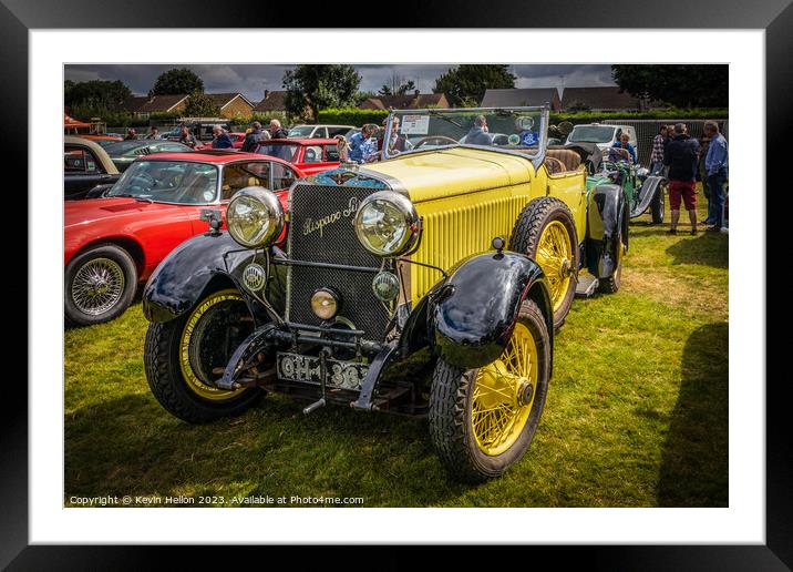 Hispano Suiza convertible tourer Framed Mounted Print by Kevin Hellon