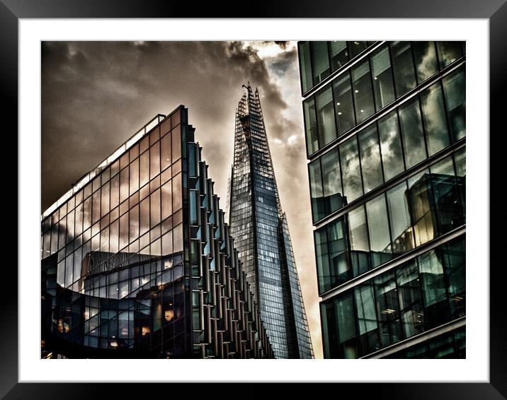 The Shard London - Cityscape Photography Framed Mounted Print by Henry Clayton
