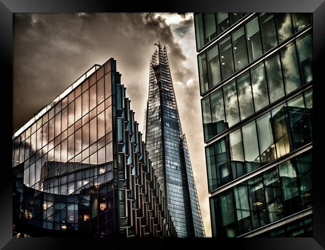 The Shard London - Cityscape Photography Framed Print by Henry Clayton