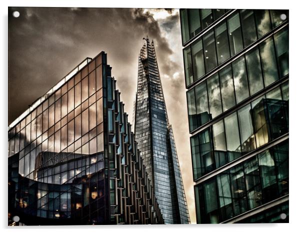 The Shard London - Cityscape Photography Acrylic by Henry Clayton