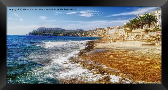 Paguera Coast Mallorca Framed Print by Peter F Hunt