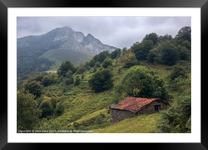 Beautiful Countryside Landscape at Picos devEuropa Framed Mounted Print by Pere Sanz