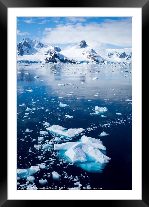 Yalour Islands, Antarctic Peninsula  Framed Mounted Print by Sebastien Greber