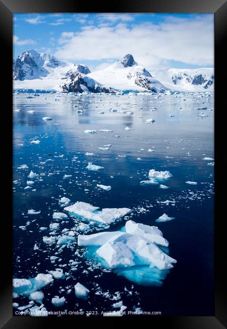 Yalour Islands, Antarctic Peninsula  Framed Print by Sebastien Greber