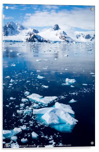 Yalour Islands, Antarctic Peninsula  Acrylic by Sebastien Greber