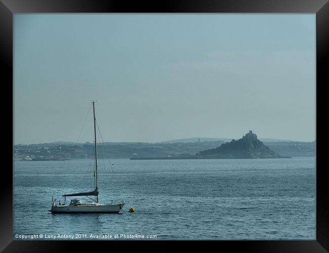 The Mount from Penzance Framed Print by Lucy Antony