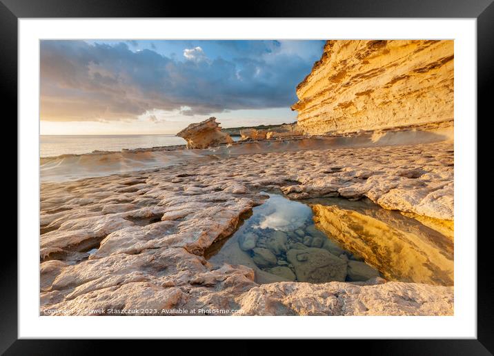 St Peter's Pool Framed Mounted Print by Slawek Staszczuk