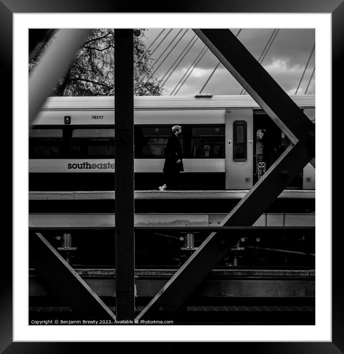 London Street Photography Framed Mounted Print by Benjamin Brewty