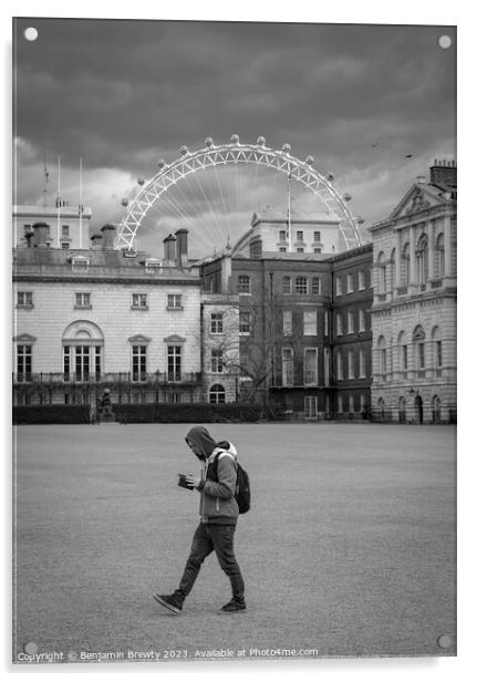 London Street photography Acrylic by Benjamin Brewty