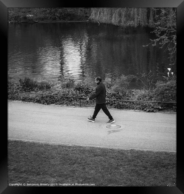 St James's Park Street Photography Framed Print by Benjamin Brewty