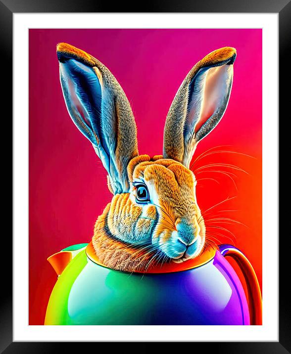 The Humble Hare's Fate Framed Mounted Print by Roger Mechan