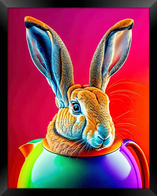 The Humble Hare's Fate Framed Print by Roger Mechan