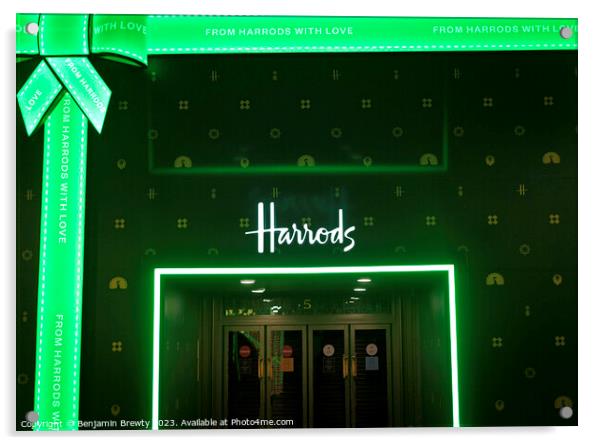 Harrods Acrylic by Benjamin Brewty