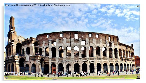 The colosseum painted Acrylic by Sean Wareing