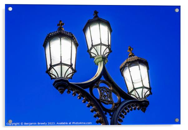 Street Lamps Acrylic by Benjamin Brewty