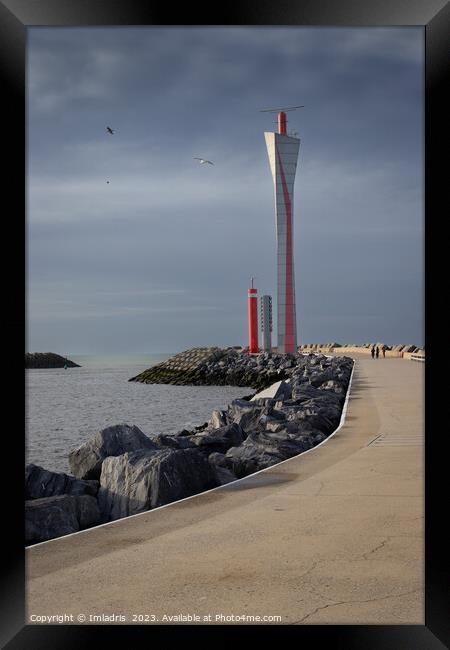 Radar Tower, Ostend Habour, Belgium Framed Print by Imladris 