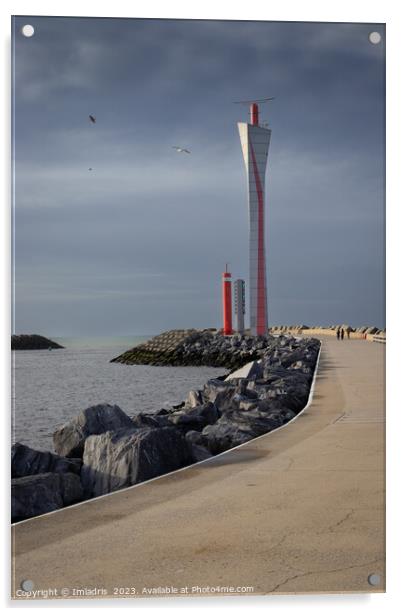 Radar Tower, Ostend Habour, Belgium Acrylic by Imladris 
