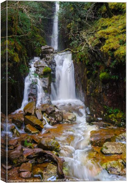 Scale Force Waterfall, Lake District Canvas Print by Nigel Wilkins