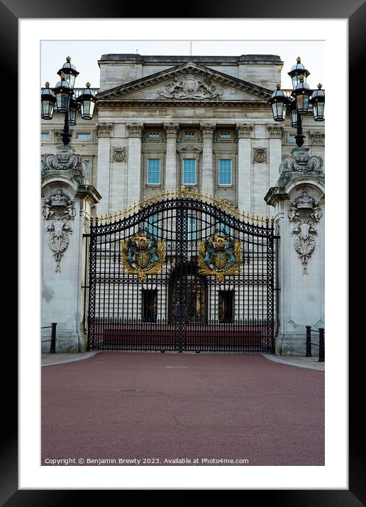 Buckingham Palace  Framed Mounted Print by Benjamin Brewty