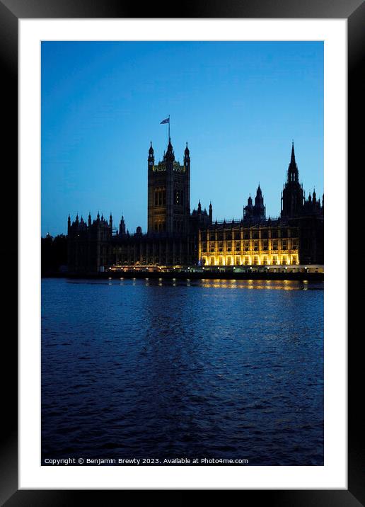 Parliament  Framed Mounted Print by Benjamin Brewty
