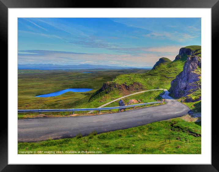 Quiraing Staffin To Uig Road Isle Of Skye Scotland Framed Mounted Print by OBT imaging