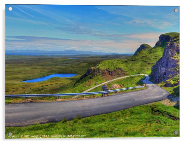 Quiraing Staffin To Uig Road Isle Of Skye Scotland Acrylic by OBT imaging