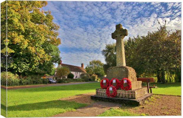 War Memorial Apperley and Deerhurst Canvas Print by Susan Snow