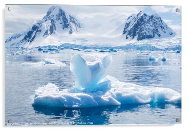 Ice on an Iceberg Acrylic by Sebastien Greber