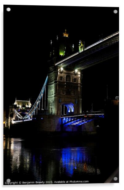 Tower Bridge  Acrylic by Benjamin Brewty