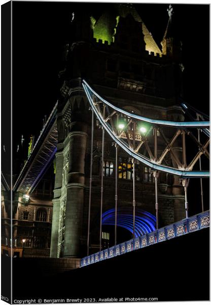 Tower Bridge Canvas Print by Benjamin Brewty