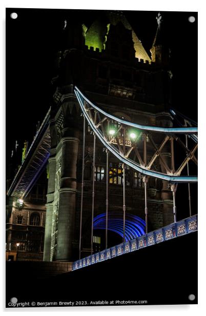 Tower Bridge Acrylic by Benjamin Brewty