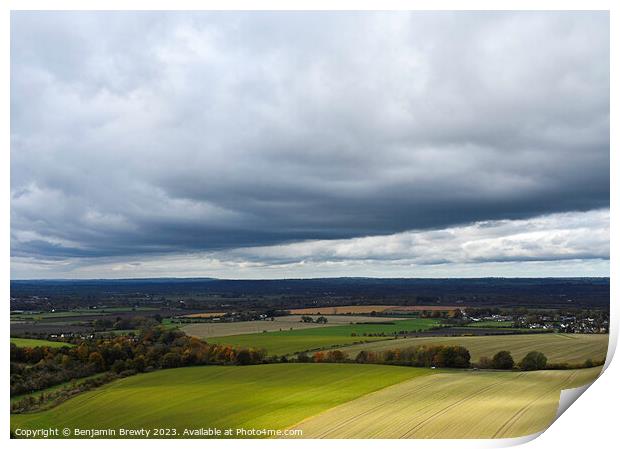 Dunstable Downs Print by Benjamin Brewty