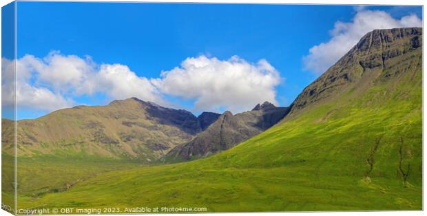 Majestic Beauty of Black Cuillin Canvas Print by OBT imaging