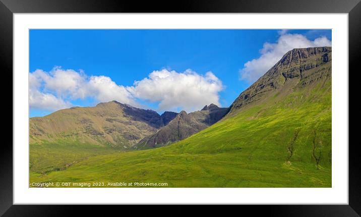 Majestic Beauty of Black Cuillin Framed Mounted Print by OBT imaging