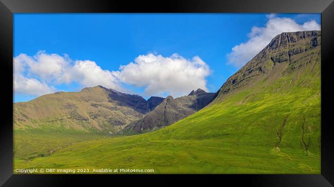 Majestic Beauty of Black Cuillin Framed Print by OBT imaging