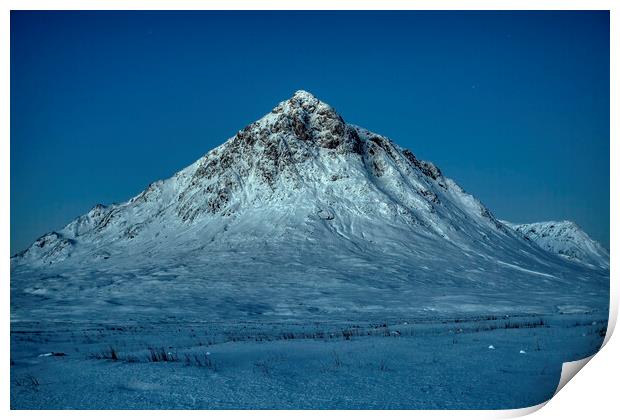 The Buachaille Etive Mor Before Dawn Print by Derek Beattie