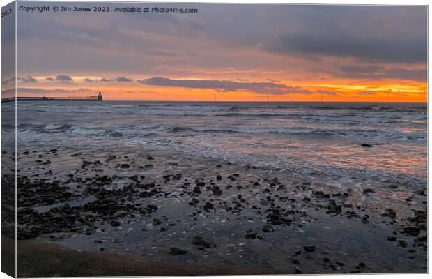 January sunrise over the North Sea Canvas Print by Jim Jones