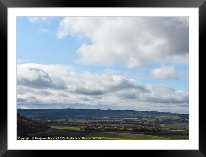 Dunstable Downs Framed Mounted Print by Benjamin Brewty