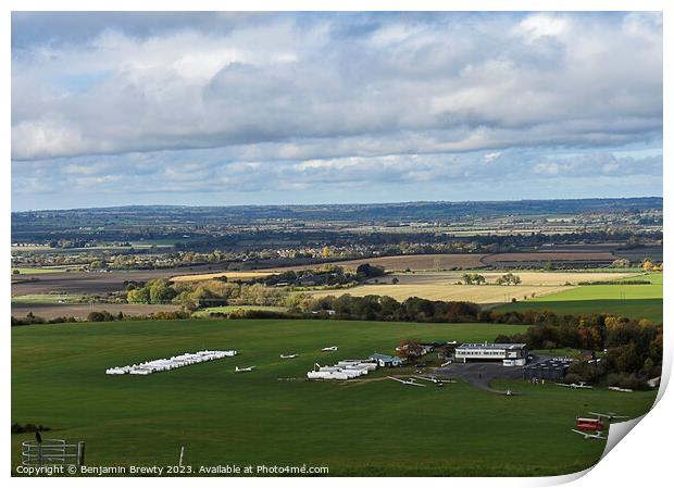 Dunstable Downs Print by Benjamin Brewty